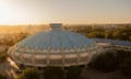Blow the roof off … the state circus building with its UFO-inspired big top.