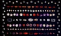 array of ancient gems
