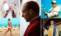 Jonathan Pryce in The Two Popes, Ralph Fiennes in Conclave, Robbie Coltrane in The Pope Must Die, Liv Ullmann in Pope Joan, Jude Law in The Young Pope