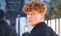 Jannik Sinner is seen leaving the Gucci show during Milan Fashion Week during his ban
