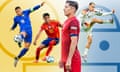 France’s Kylian Mbappé, Spain’s Lamine Yamal, Poland’s Robert Lewandowski, Germany’s Florian Wirtz