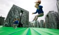 Sacrilege (2012), an interactive public artwork by Jeremy Deller on Glasgow Green. Photograph: Murdo MacLeod/The Guardian