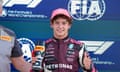 Kimi Antonelli after taking pole for the Formula One sprint race at the Miami Grand Prix