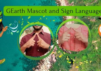 GEarth Mascot & Sign Language